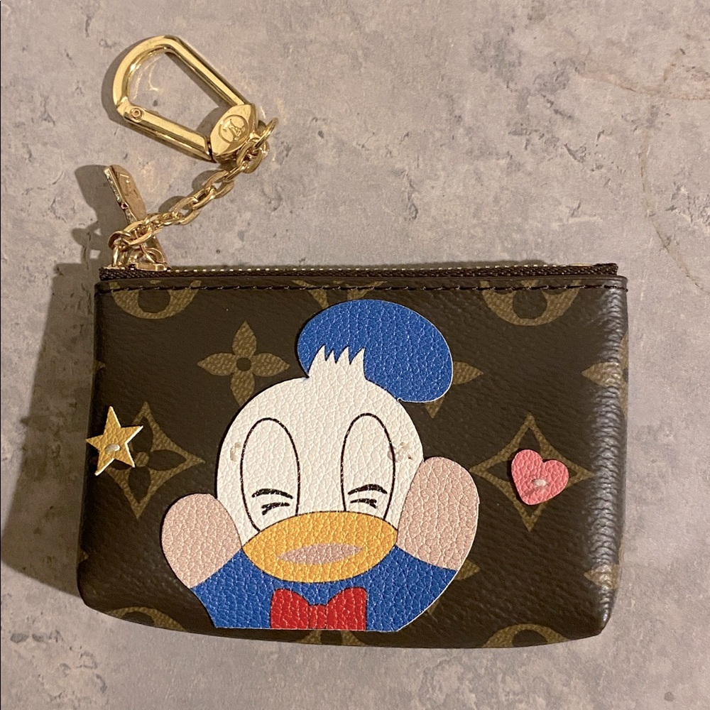 Donald Duck Monogram Coin Pouch